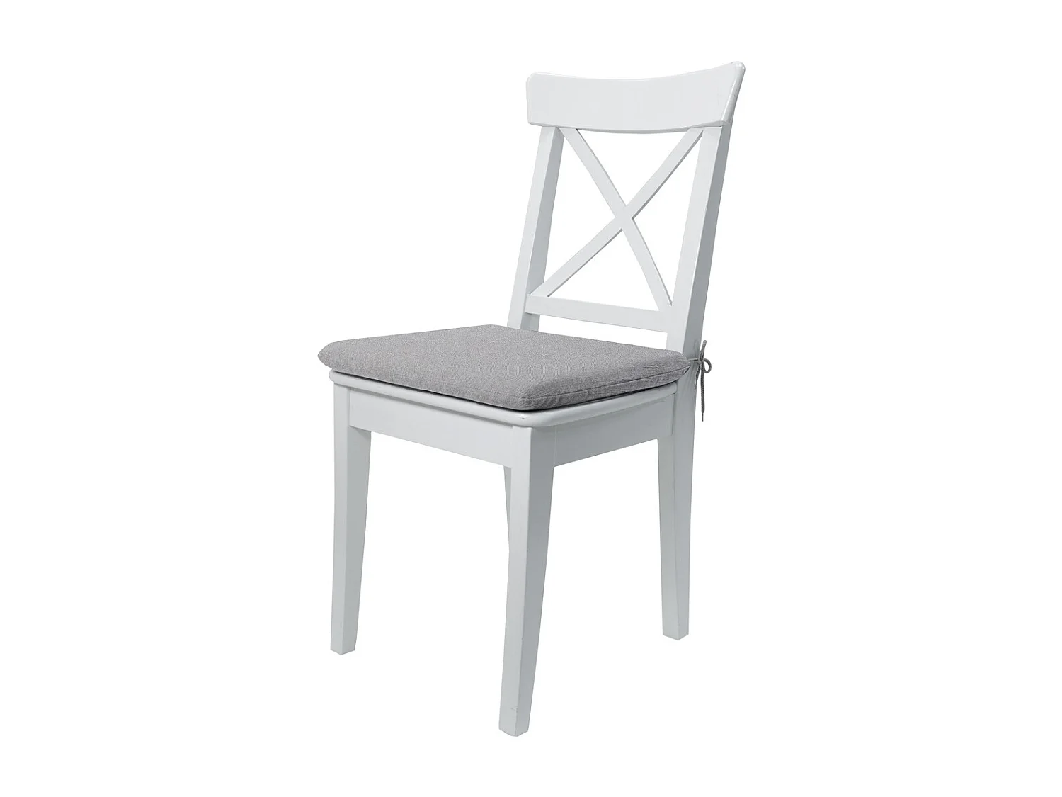 Coussin d'assise Naples gris - Environ 40 x 40 cm - Lot de 4