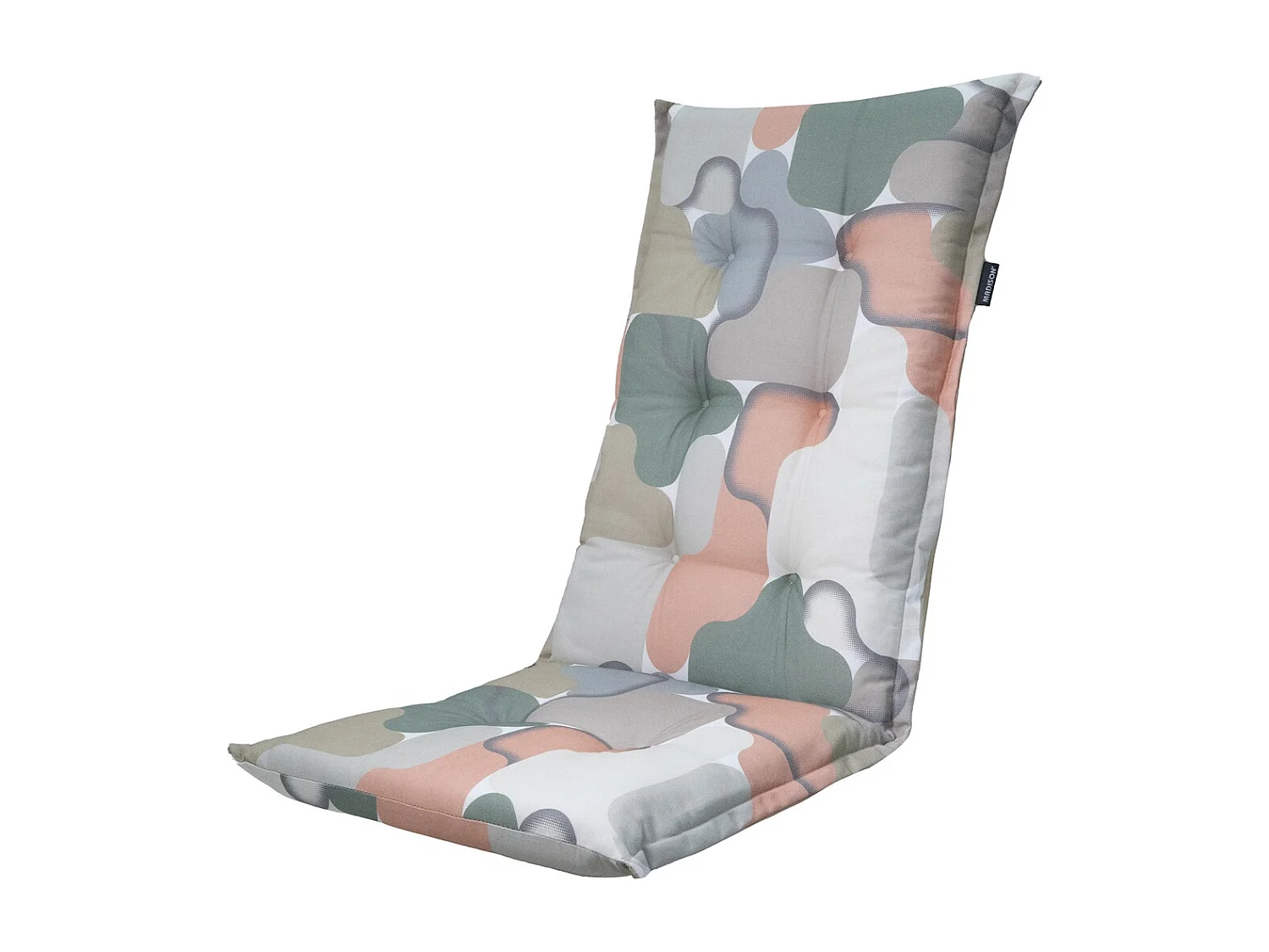 Tuinstoelkussen Hoge Rug Grafi salmone - Ca. 123x50 cm - Set van 4