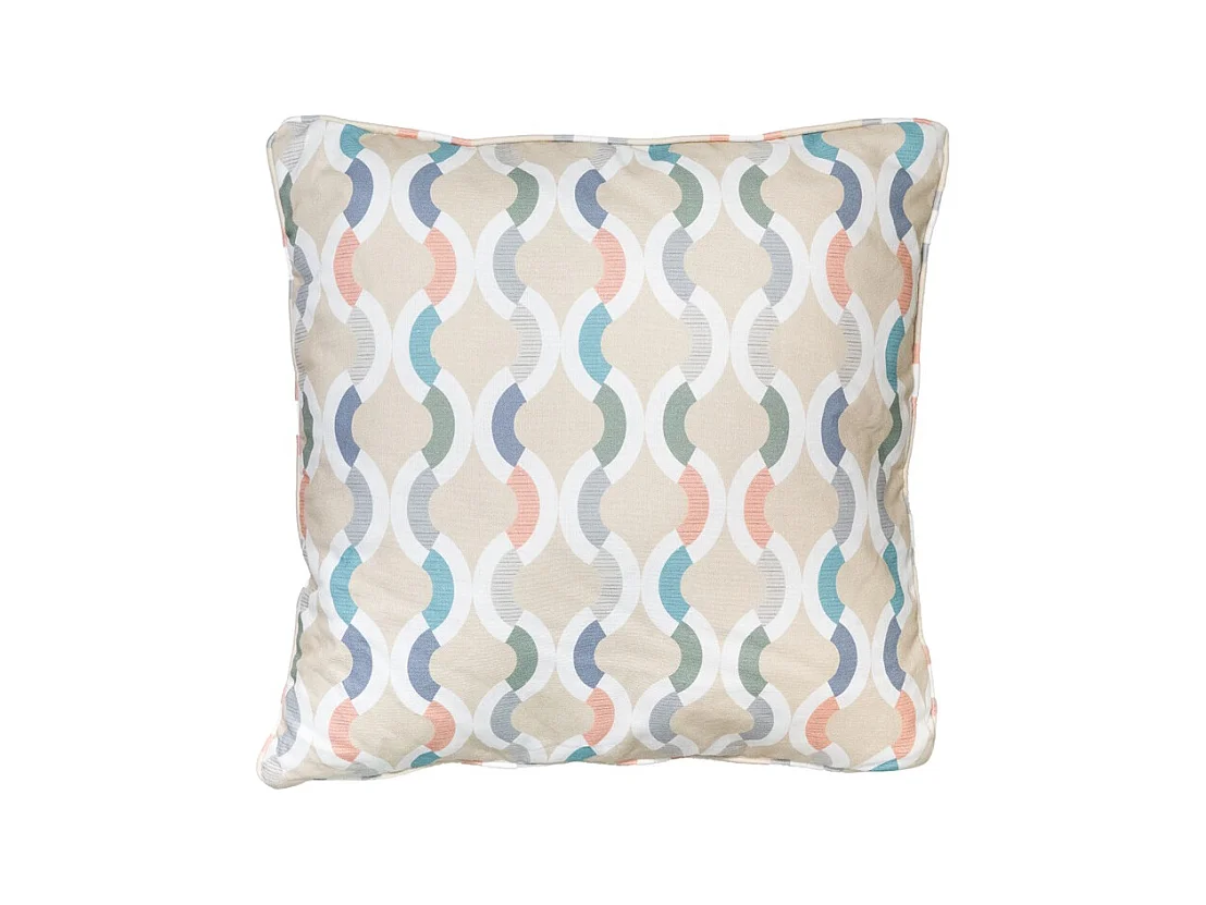 Coussin décoratif Trivia naturel - Environ 50x50 cm - Lot de 4