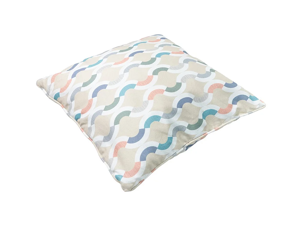 Coussin décoratif Trivia naturel - Environ 50x50 cm - Lot de 4