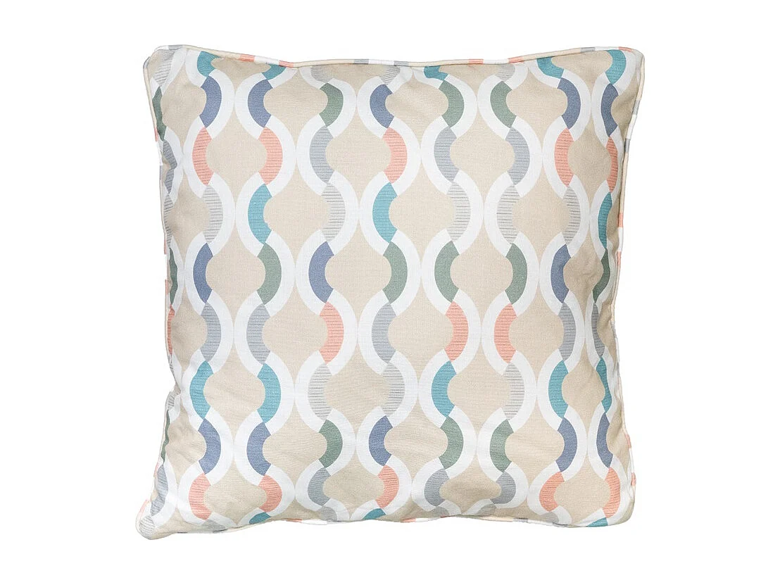 Coussin décoratif Trivia naturel - Environ 50x50 cm - Lot de 4