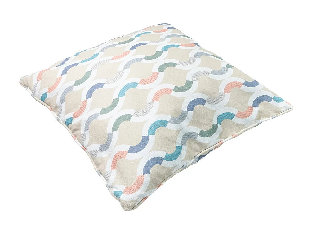 Coussin décoratif Trivia naturel - Environ 50x50 cm - Lot de 4