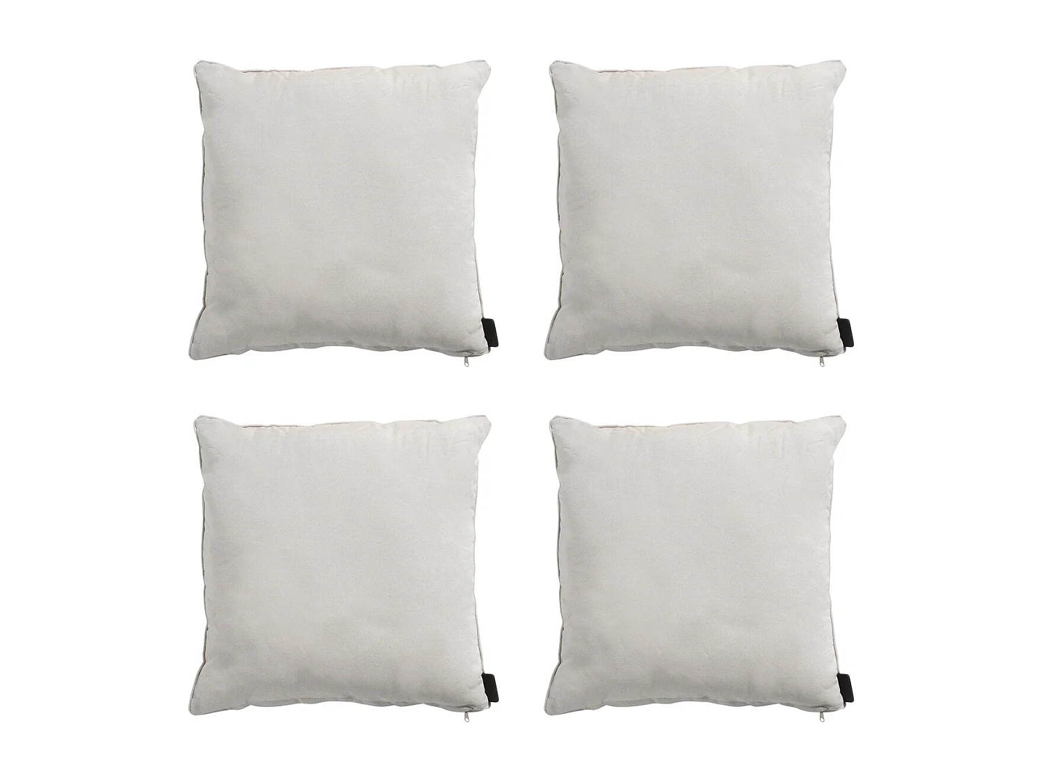 Cojín decorativo de lino Panamá - Aprox. 45x45 cm - Juego de 4