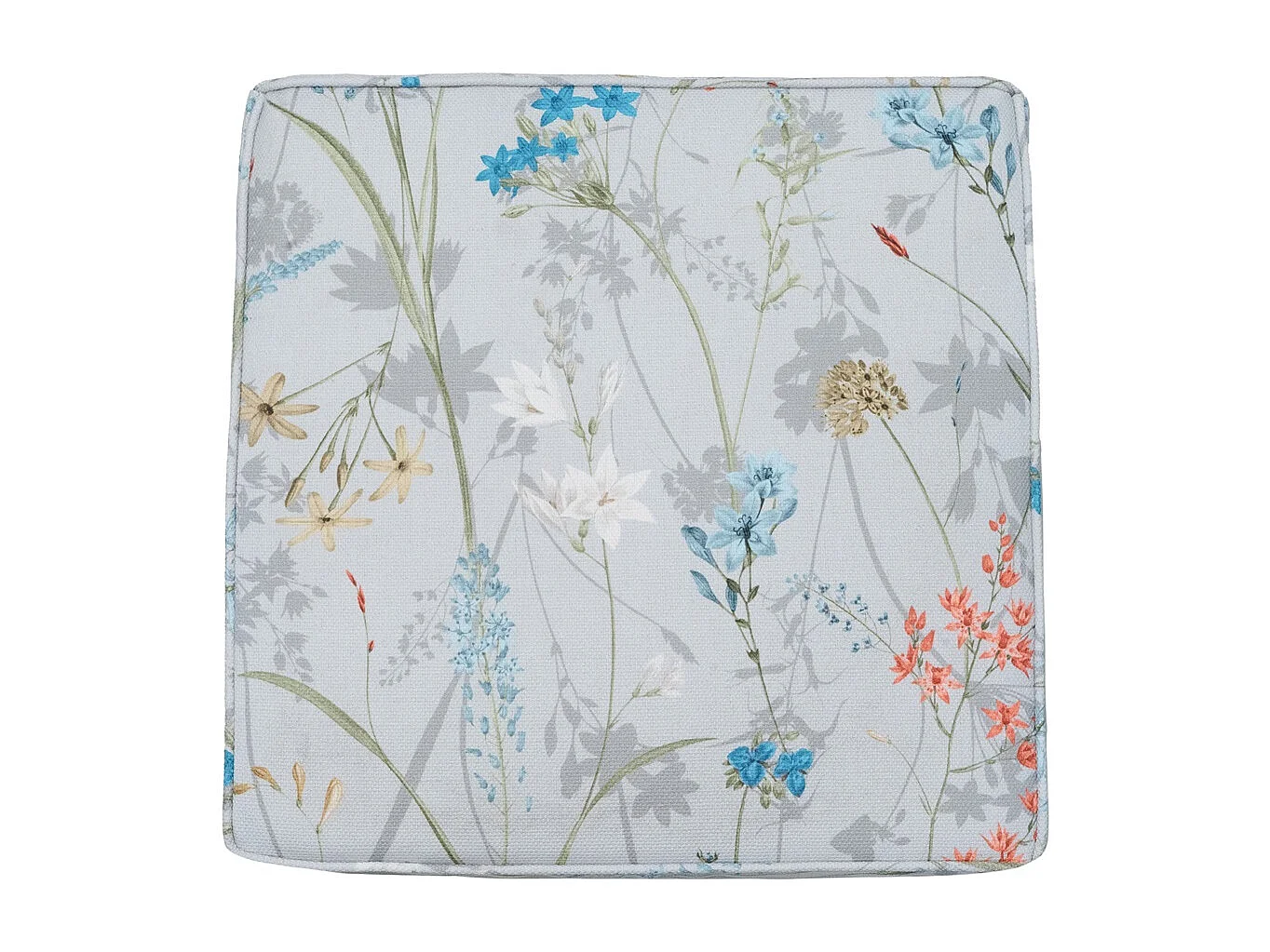 Cojín de asiento Donna lona azul eco+ - Aprox. 40x40 cm - Juego de 4