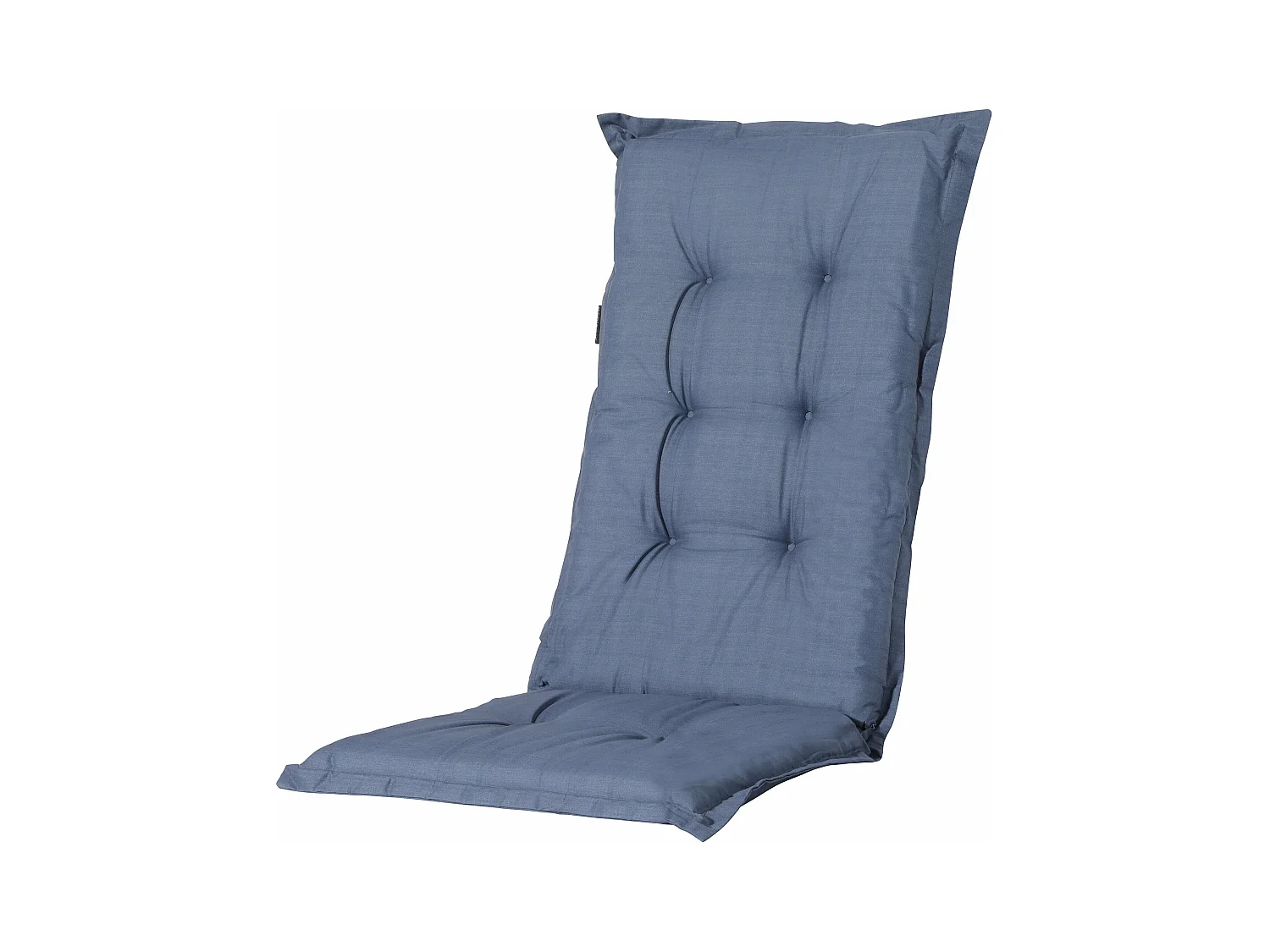 Coussin de chaise de jardin Low Back Basic cobalt - Environ 105 x 50 cm - Lot de 4