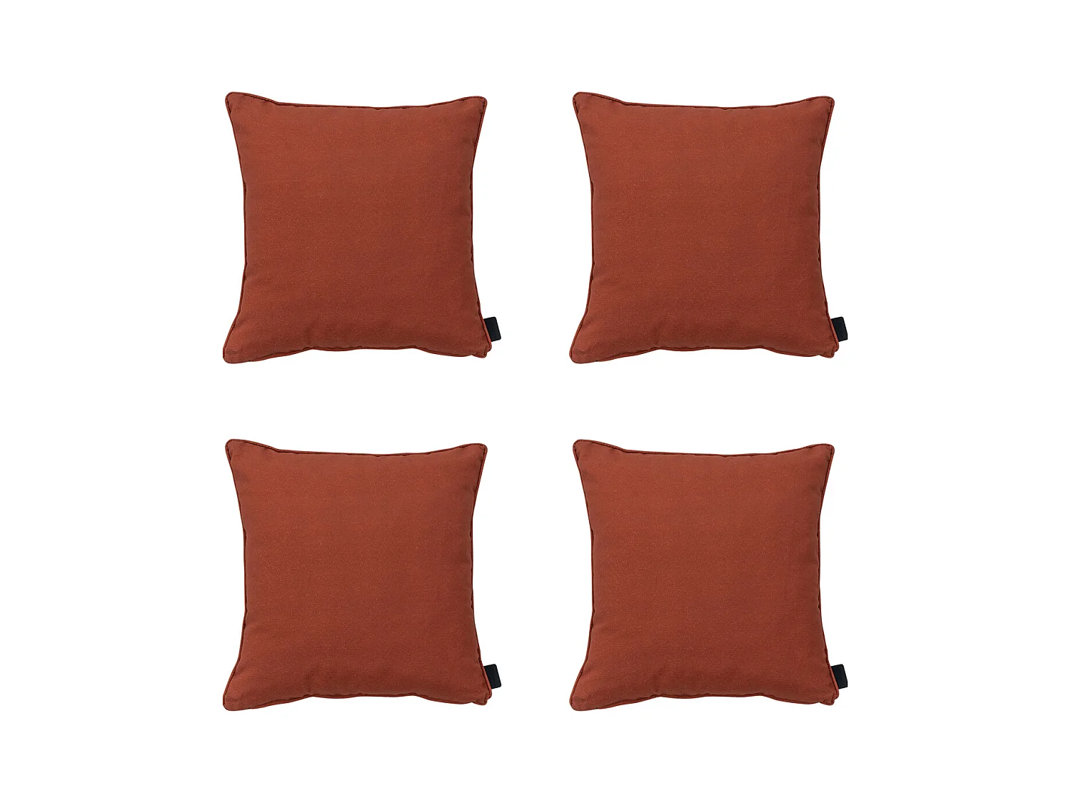 Coussin décoratif Panama Terra - Environ 60x60 cm - Lot de 4