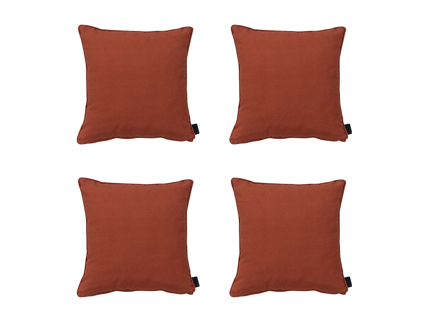 Coussin décoratif Panama Terra - Environ 60x60 cm - Lot de 4