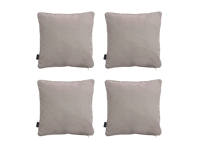 Coussin décoratif en jute Panama - Env. 45x45 cm - Lot de 4