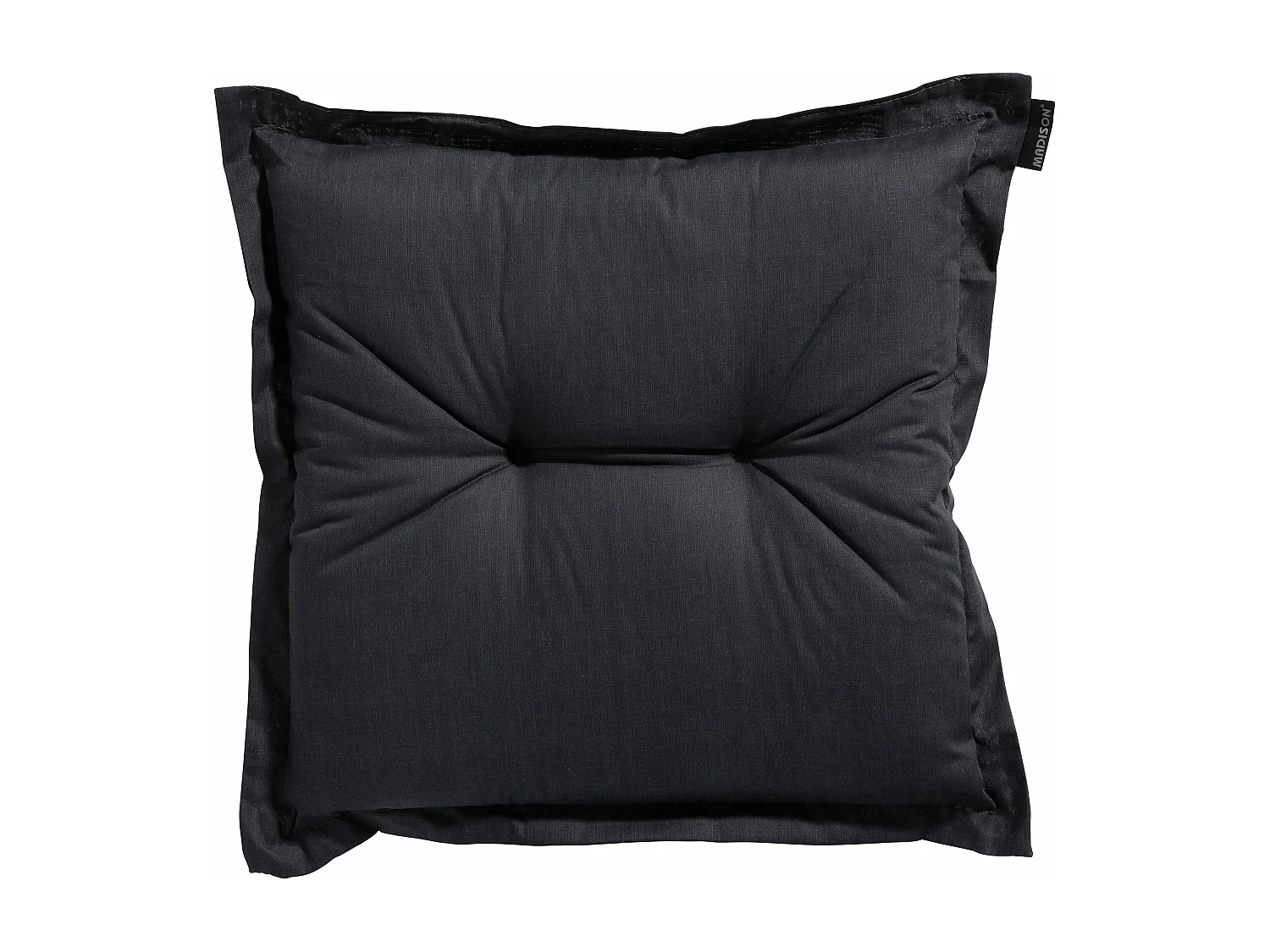 Coussin d'assise Basic noir - Environ 50x50 cm - Lot de 4