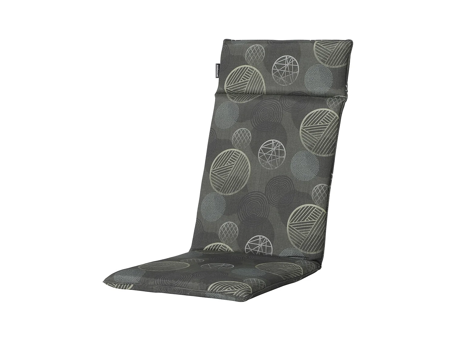 Gartenstuhlkissen High Back Circle grün - Ca. 120x50 cm - 4er Set