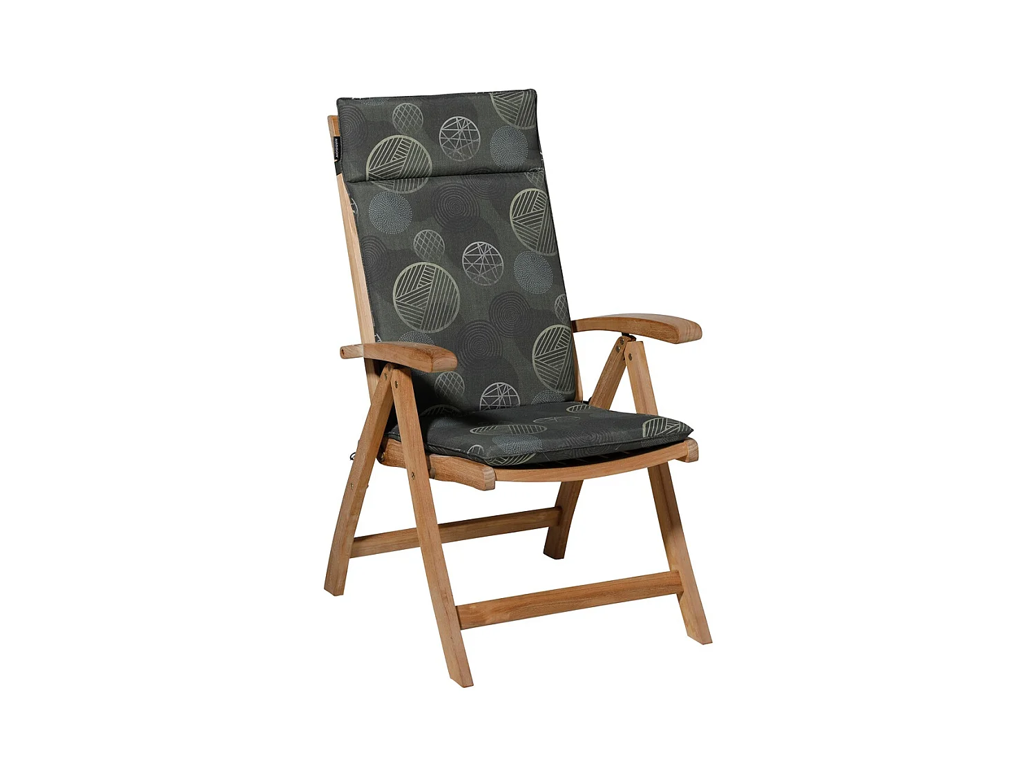 Gartenstuhlkissen High Back Circle grün - Ca. 120x50 cm - 4er Set