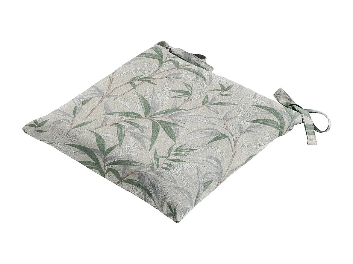 Coussin d'assise Toscane Palma naturel - Environ 46 x 46 cm - Lot de 4