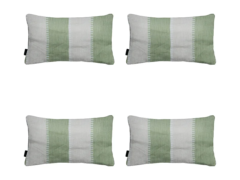 Sierkussen Banda kaki - Ca. 30x50 cm - Set van 4