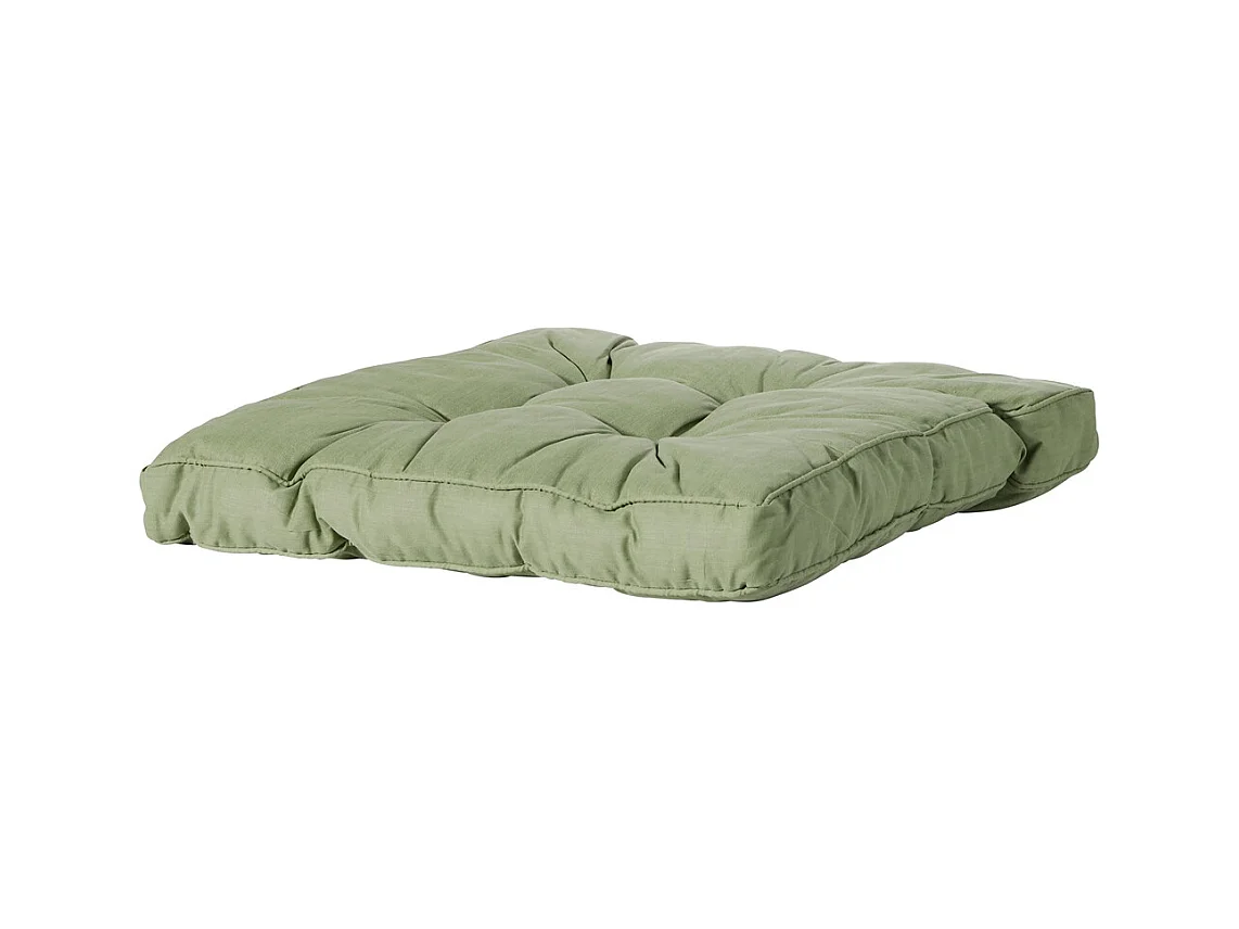 Coussin d'assise Florance Basic vert - Environ 73 x 73 cm - Lot de 2