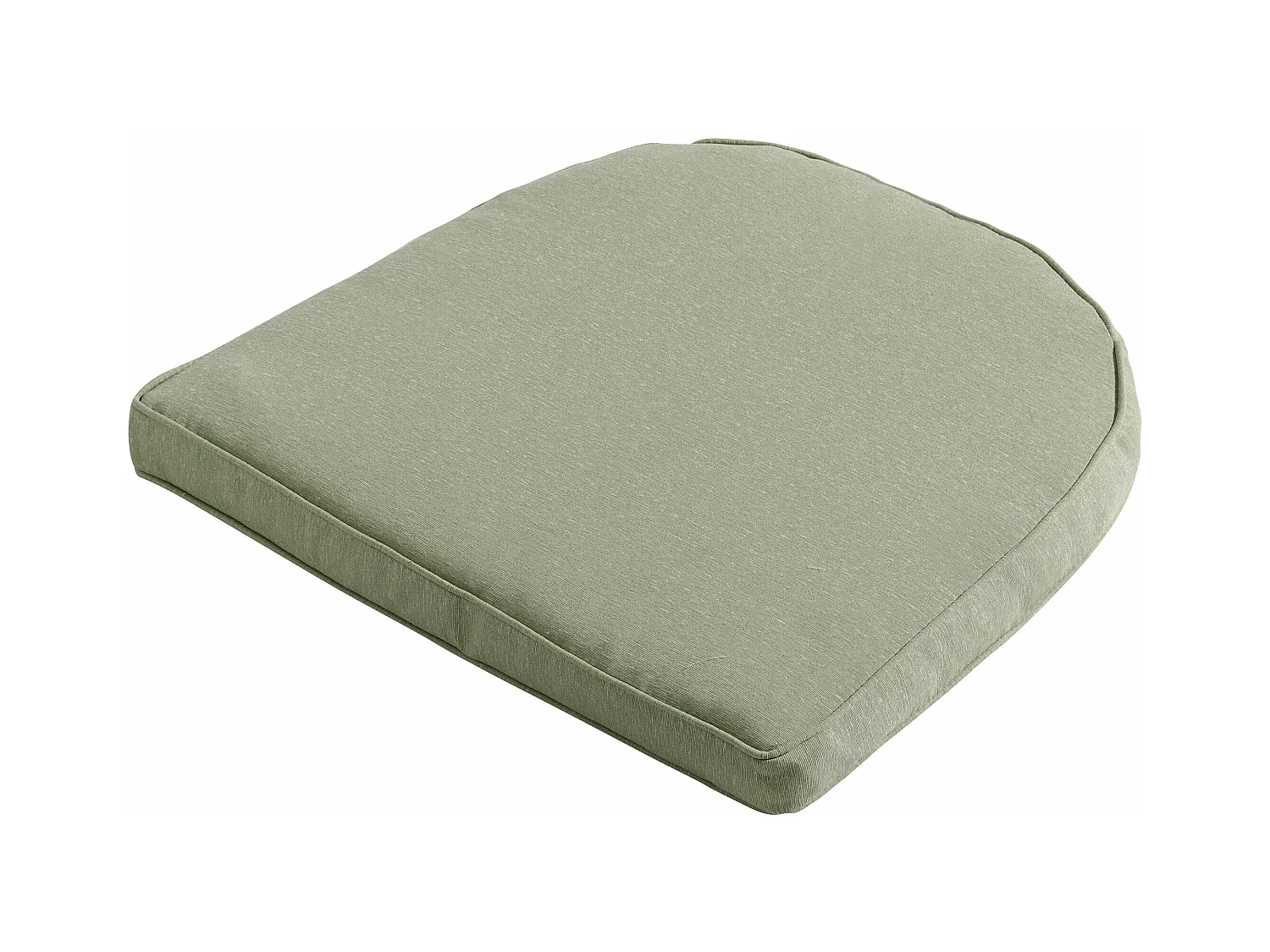 Coussin d'assise en osier York Panama sauge - Environ 48 x 48 cm - Lot de 4