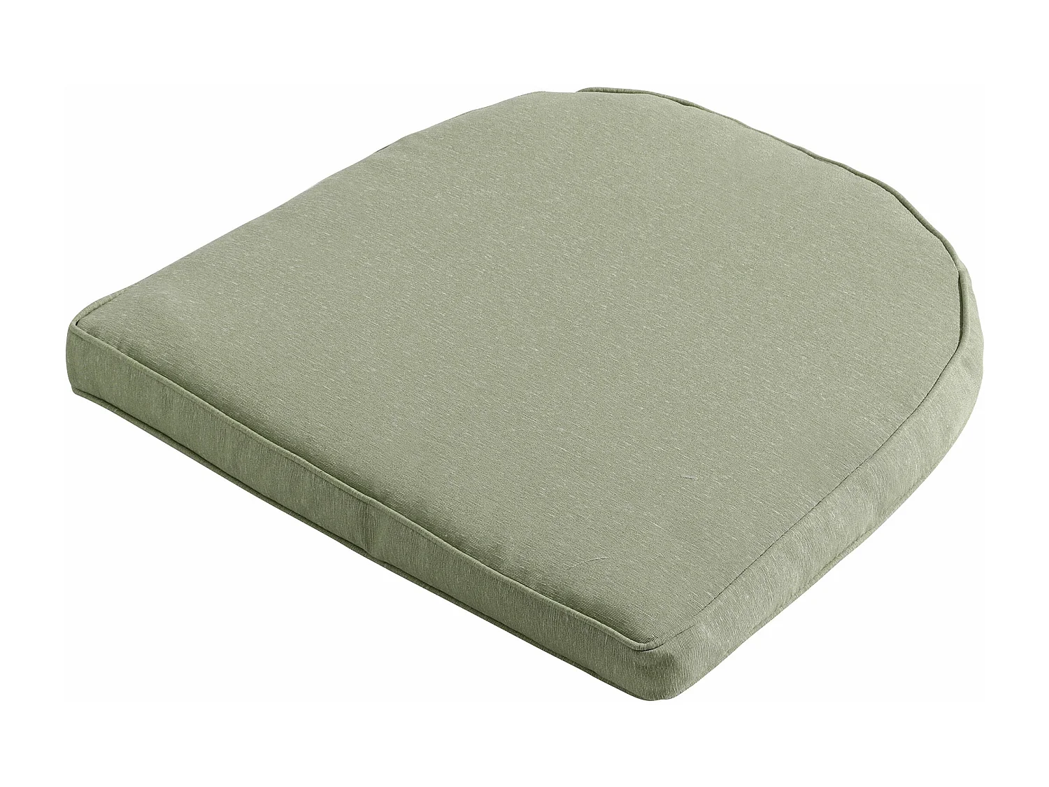 Coussin d'assise en osier York Panama sauge - Environ 48 x 48 cm - Lot de 4