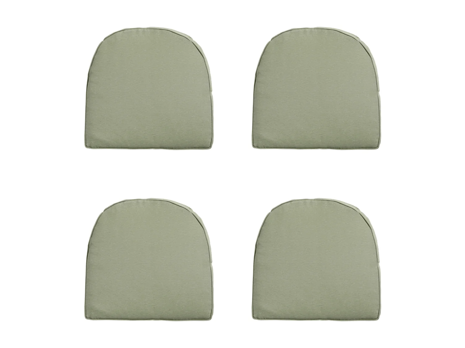 Zitkussen Wicker York Panama sage - Ca. 48x48 cm - Set van 4