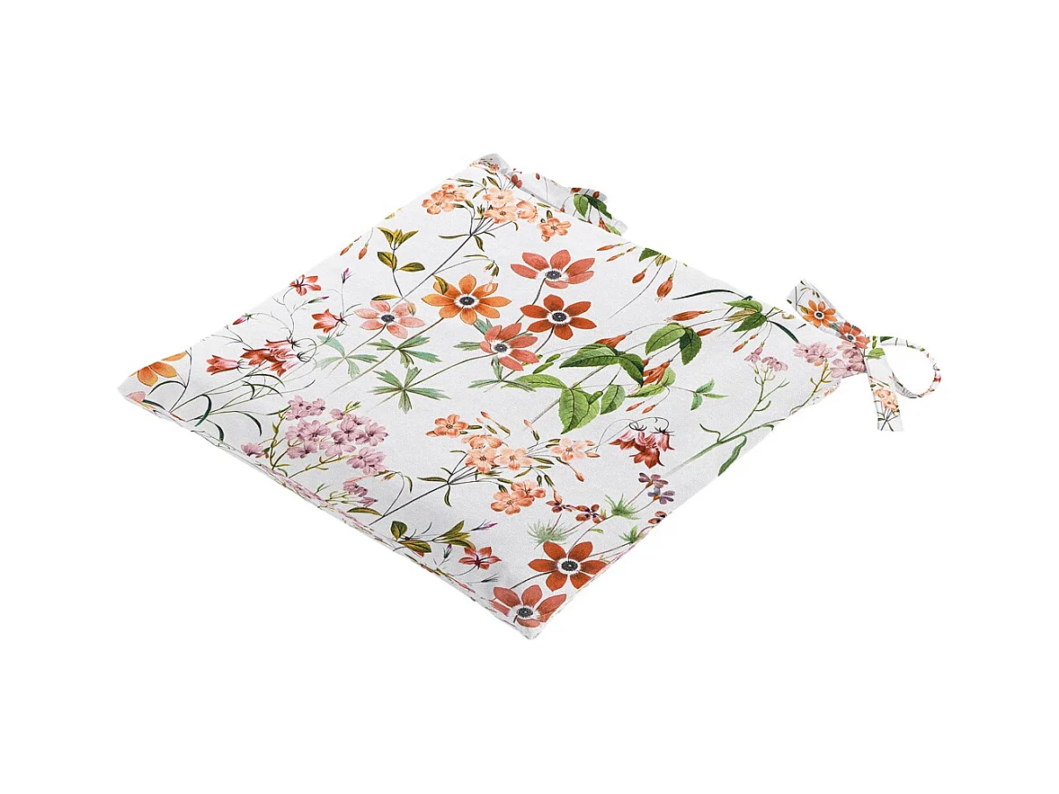 Coussin d'assise Tuscany Milly naturel - Environ 46 x 46 cm - Lot de 4