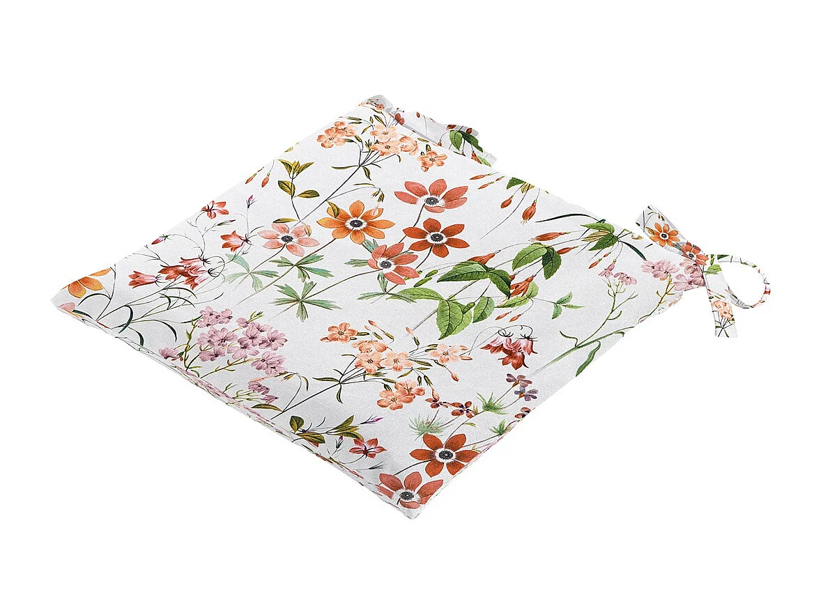 Coussin d'assise Tuscany Milly naturel - Environ 46 x 46 cm - Lot de 4