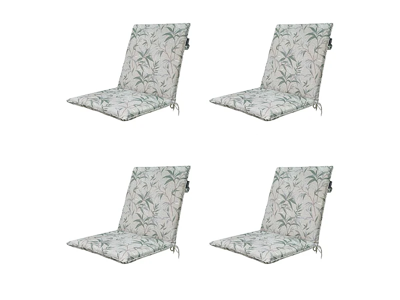 Stapelstoelkussen Palma natural - Ca. 97x49 cm - Set van 4