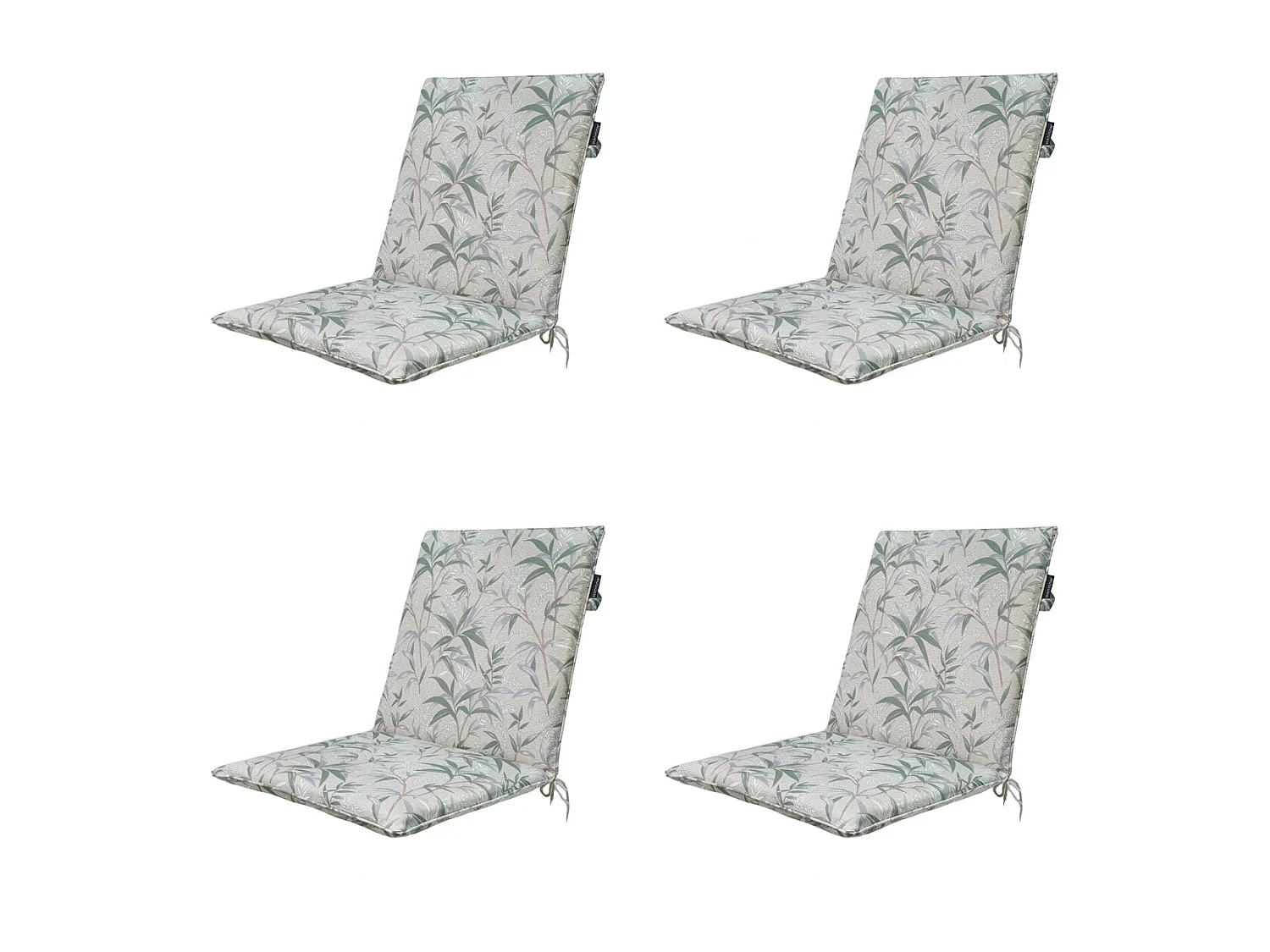 Coussin de chaise empilable Palma naturel - Environ 97 x 49 cm - Lot de 4