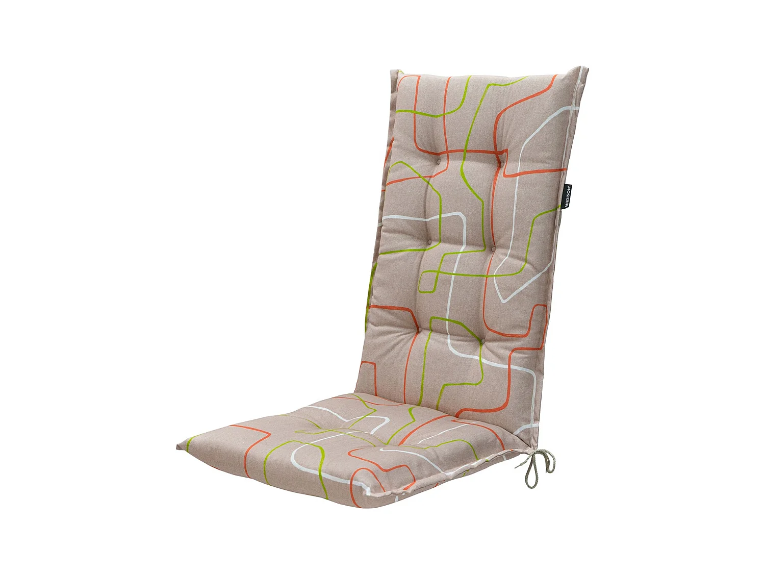 Gartenstuhlauflage High Back Joah terra - Ca. 123x50 cm - 4er Set