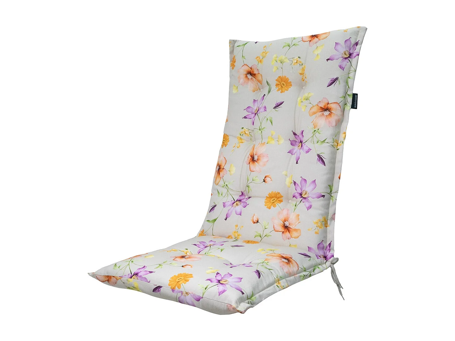 Tuinstoelkussen Hoge Rug Florina purple - Ca. 123x50 cm - Set van 4