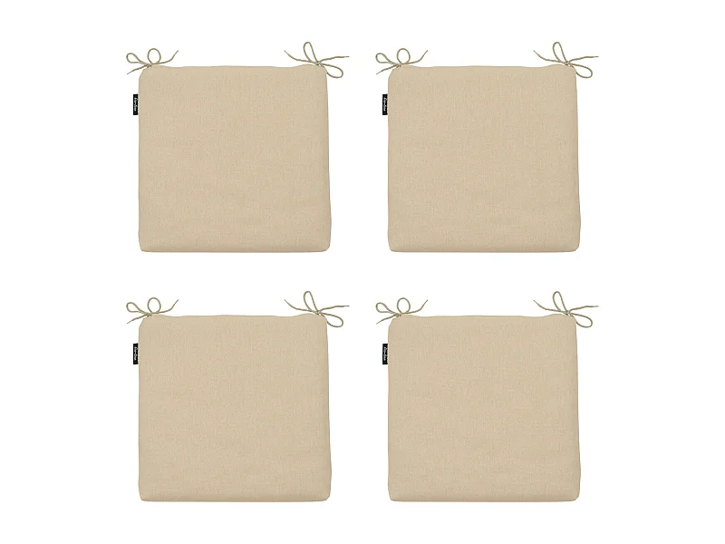 Zitkussen Beige canvas eco+ - Ca. 40x40 cm - Set van 4