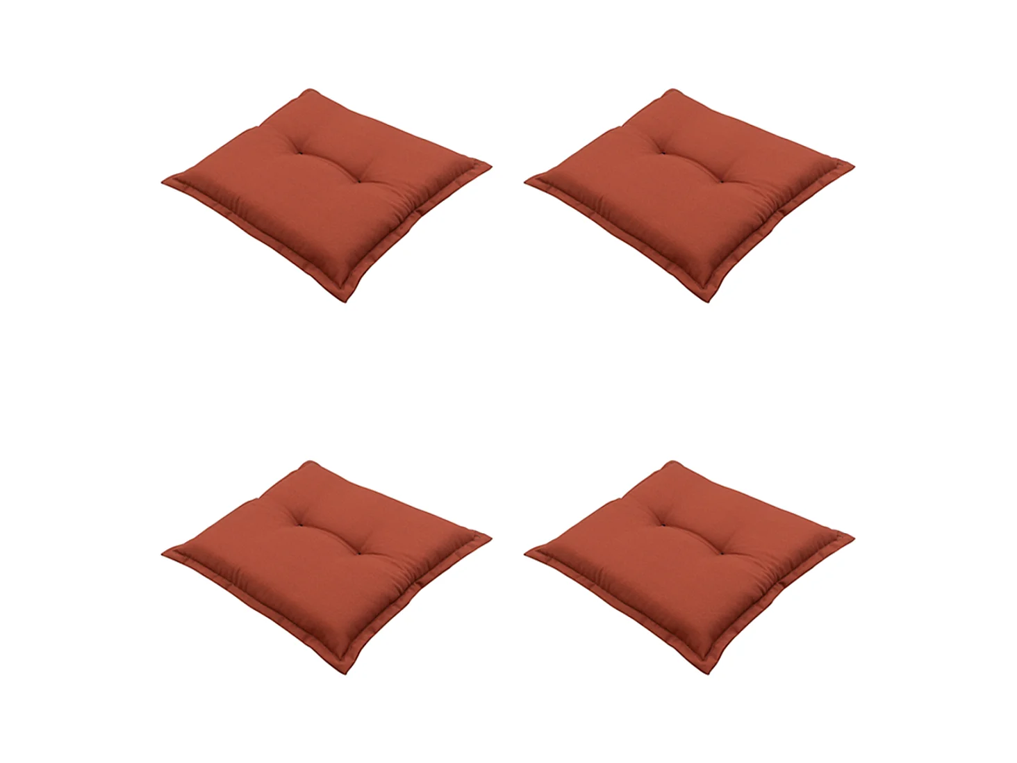 Coussin d'assise Panama Terra - Environ 50x50 cm - Lot de 4