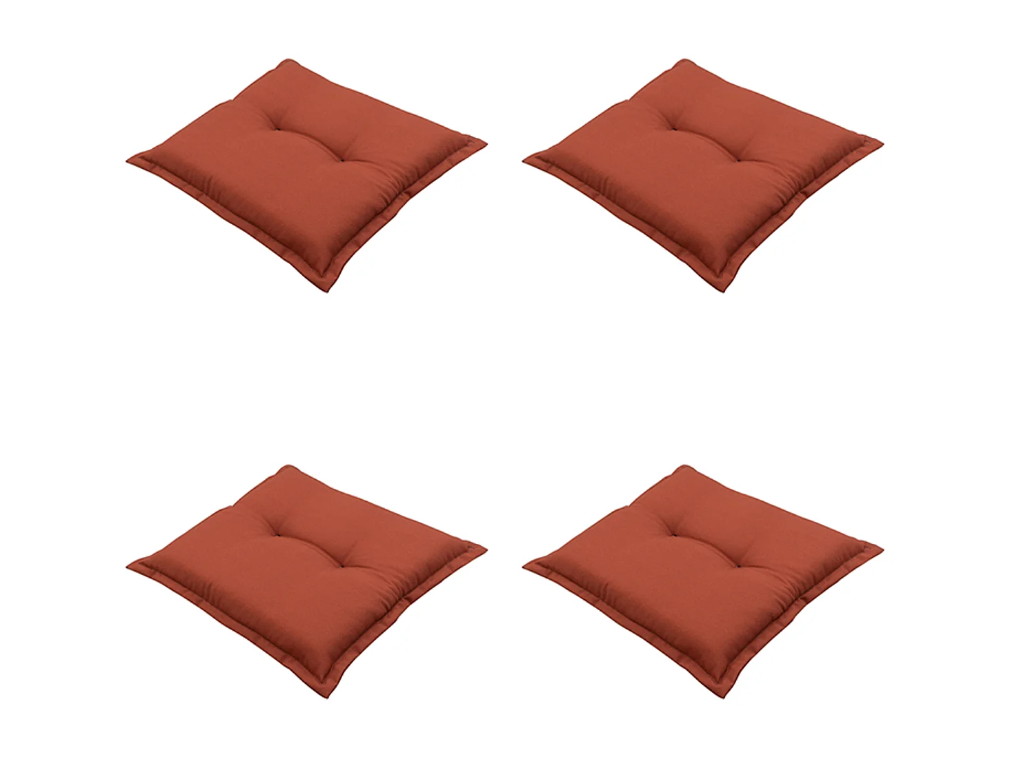Coussin d'assise Panama Terra - Environ 50x50 cm - Lot de 4