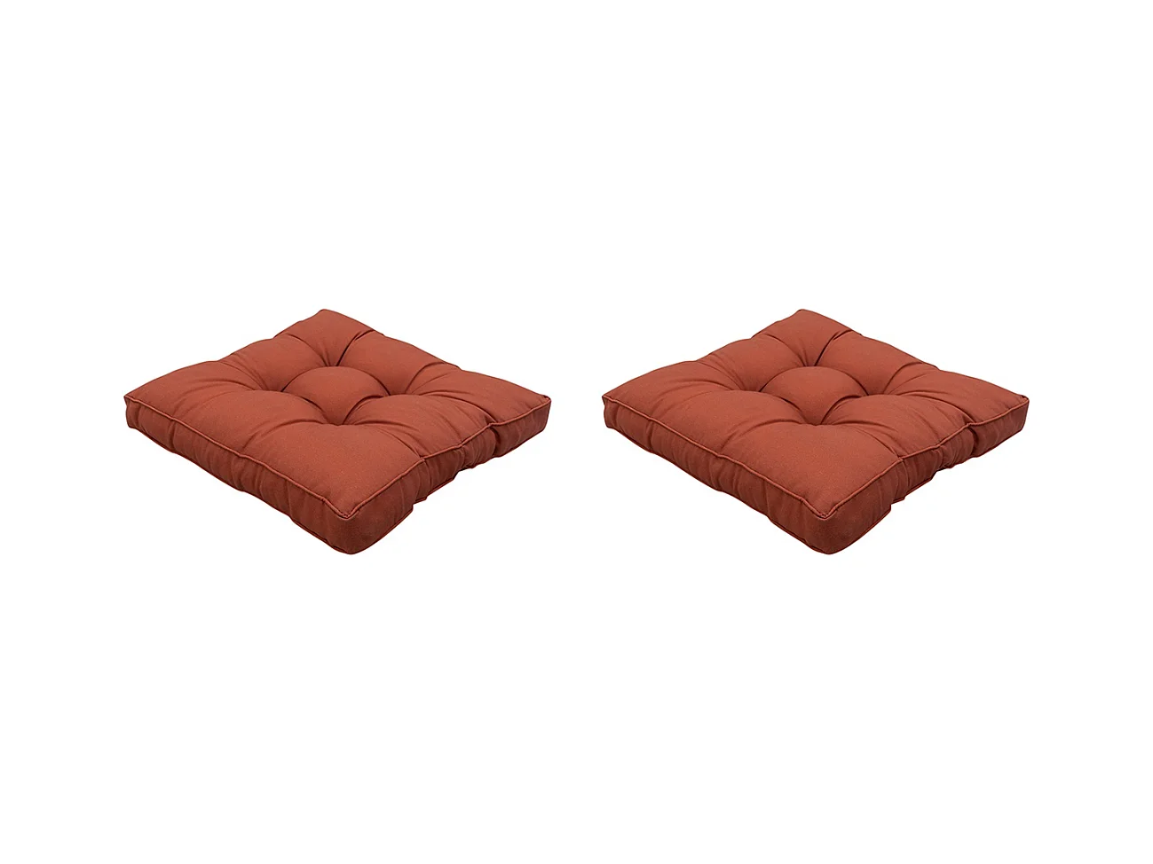 Coussin d'assise Florance Panama Terra - Environ 73 x 73 cm - Lot de 2