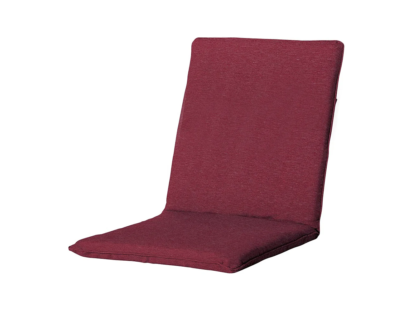 Coussin de chaise empilable Panama bordeaux - Env. 97x49 cm - Lot de 4