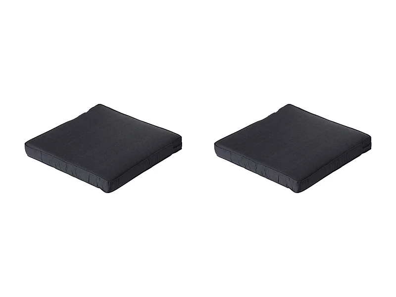 Lounge Zitkussen Basic black - Ca. 60x60 cm - Set van 2