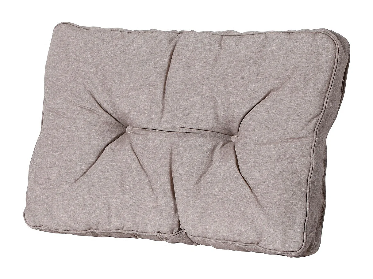 Coussin de dossier Florance Panama taupe - Environ 43 x 73 cm - Lot de 2