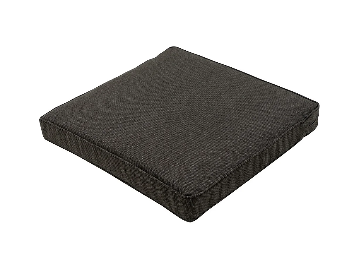 Coussin d'assise Lounge Profi-Line en toile éco+ gris foncé - Dimensions approximatives : 60 x 60 cm - Lot de 2