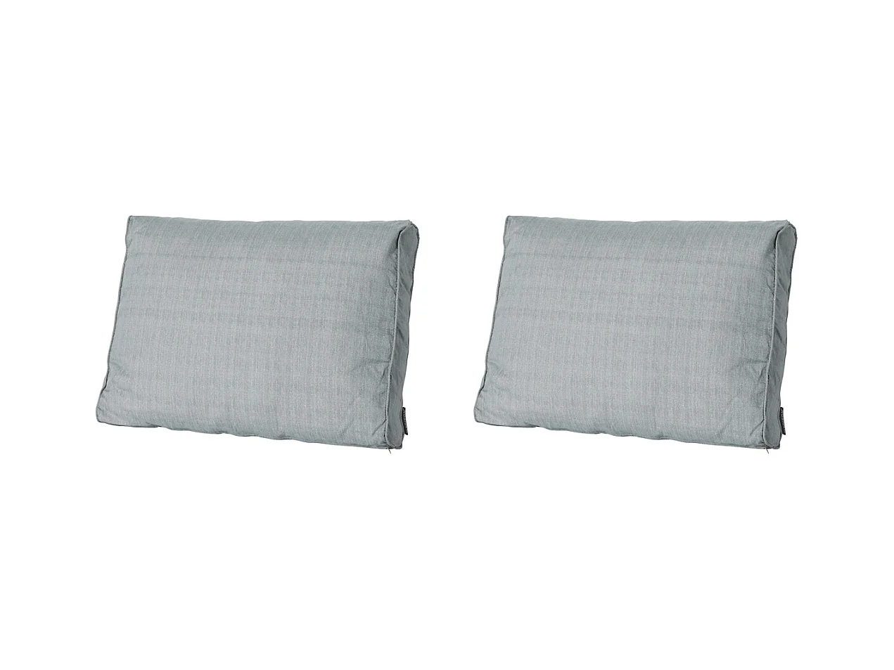 Coussin de dossier Lounge Basic gris - Environ 40 x 60 cm - Lot de 2