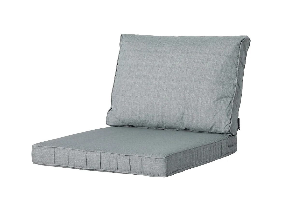 Coussin de dossier Lounge Basic gris - Environ 40 x 60 cm - Lot de 2
