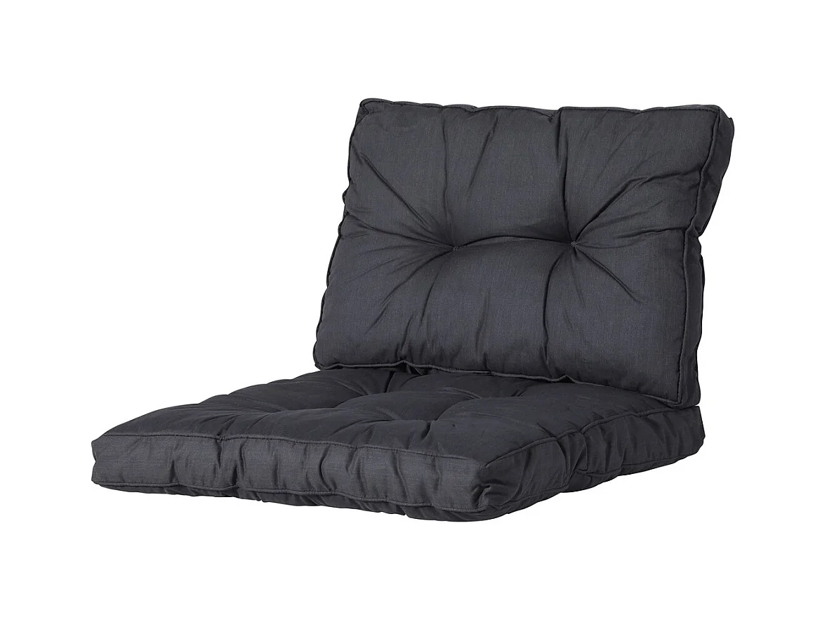 Florance Rugkussen Basic black - Ca. 43x60 cm - Set van 2