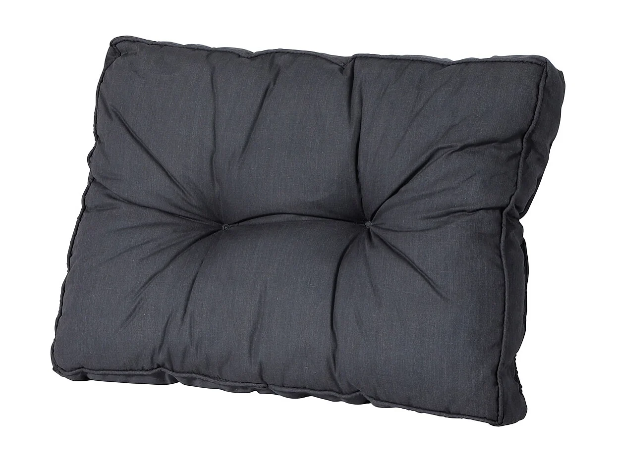 Coussin de dossier Florance Basic noir - Environ 43 x 60 cm - Lot de 2