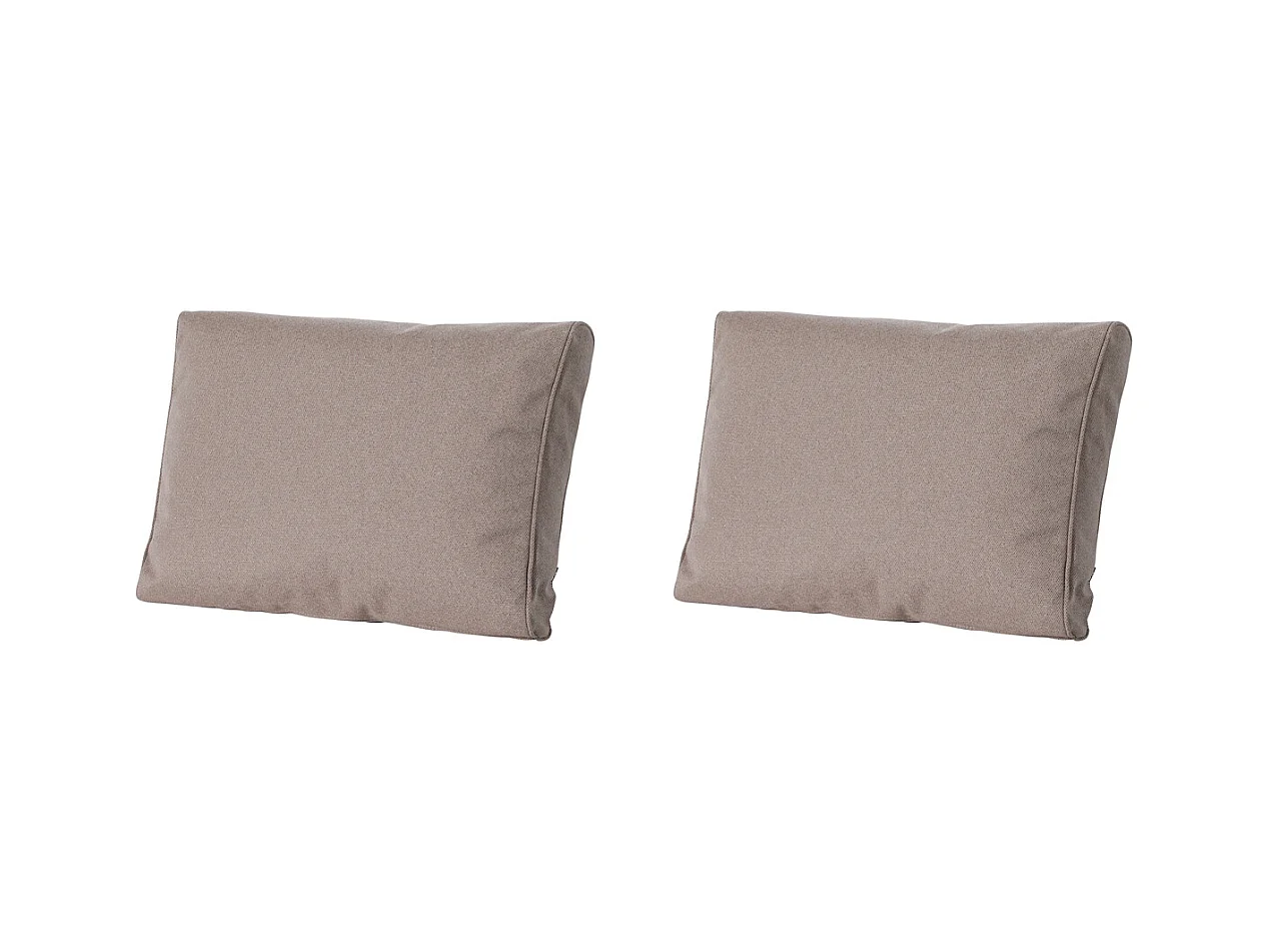 Lounge Profi-Line Manchester taupe - Env. 40x60 cm - Lot de 2