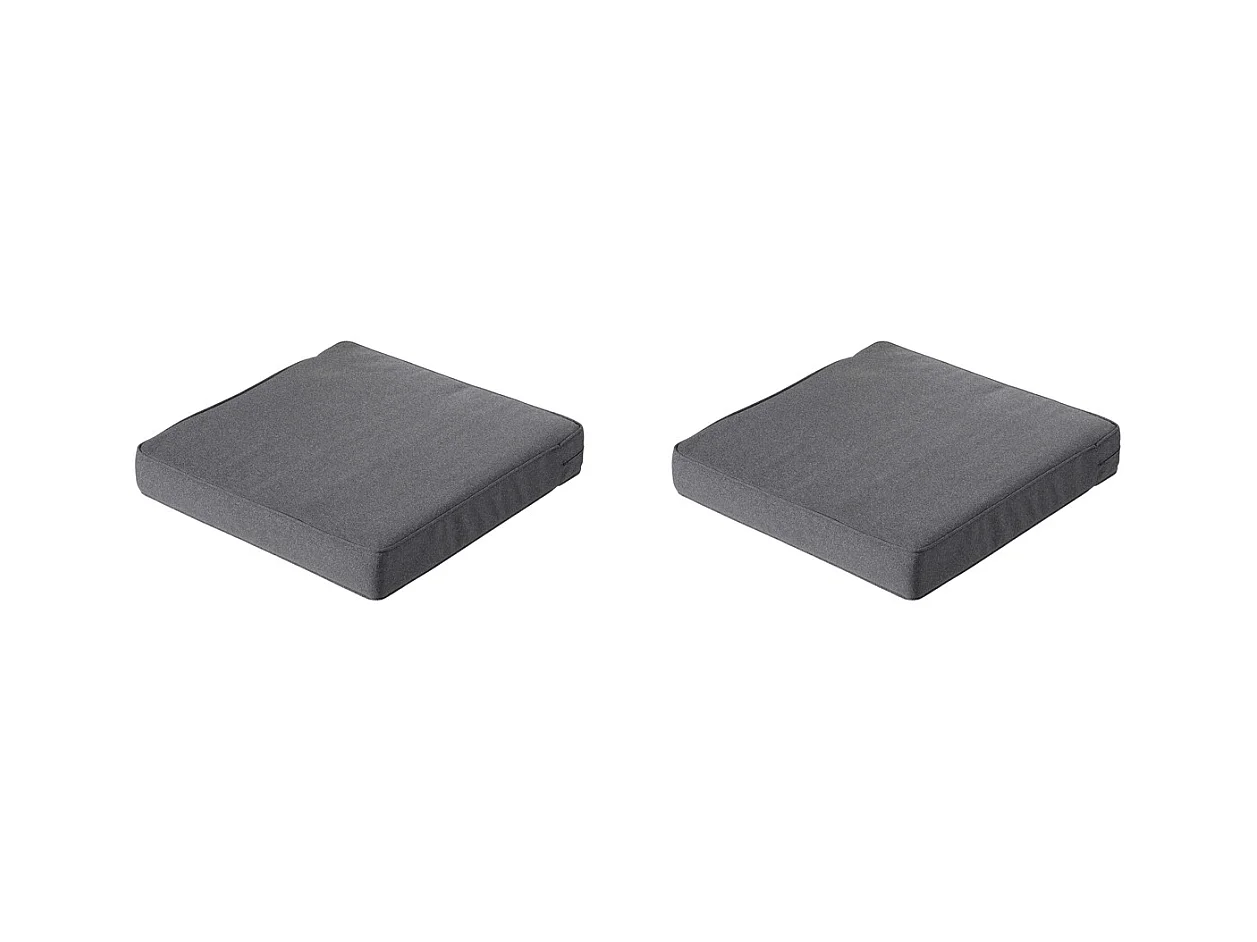 Coussin d'assise Lounge Profi-Line Manchester gris - Env. 60 x 60 cm - Lot de 2
