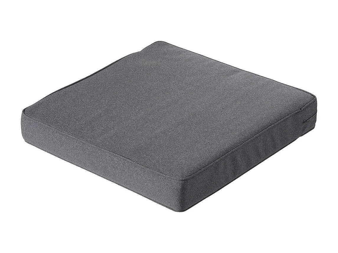 Coussin d'assise Lounge Profi-Line Manchester gris - Env. 60 x 60 cm - Lot de 2