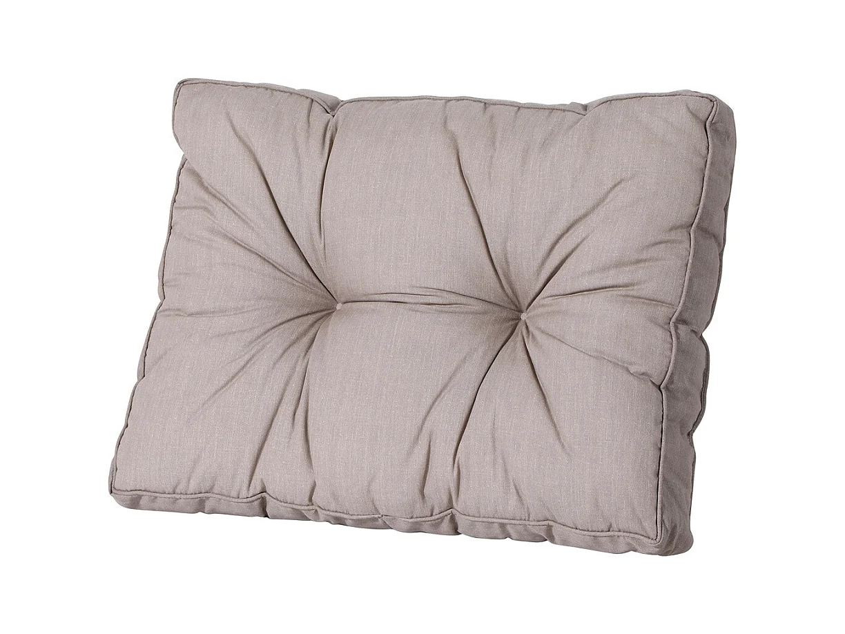 Coussin de dossier Florance Basic taupe - Environ 43 x 60 cm - Lot de 2