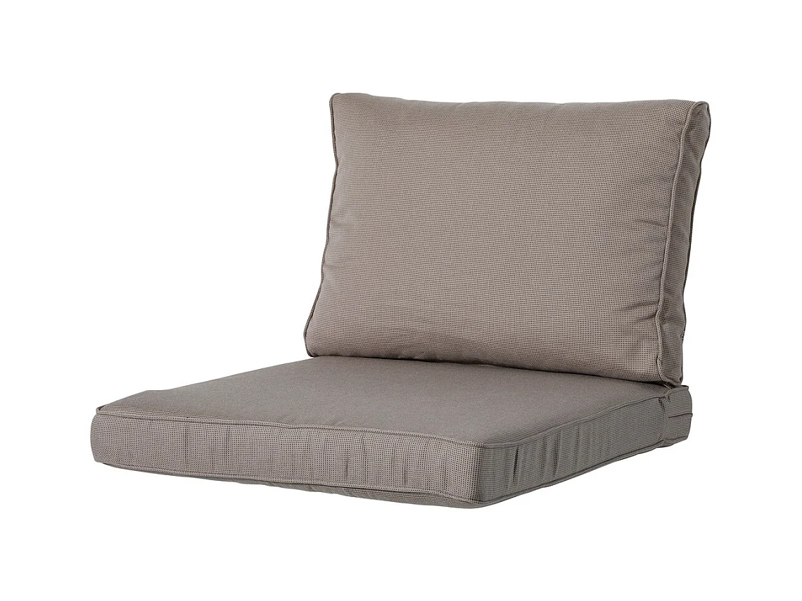 Coussin d'assise Lounge Profi-Line Rib liver - Environ 73 x 73 cm - Lot de 2