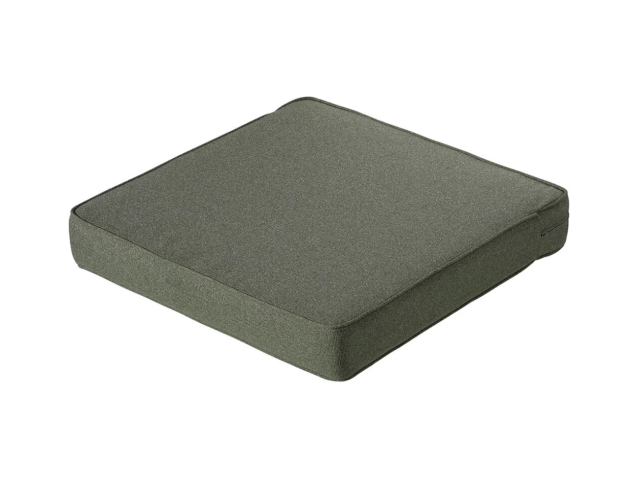 Coussin d'assise Lounge Profi-Line Manchester vert - Env. 60 x 60 cm - Lot de 2