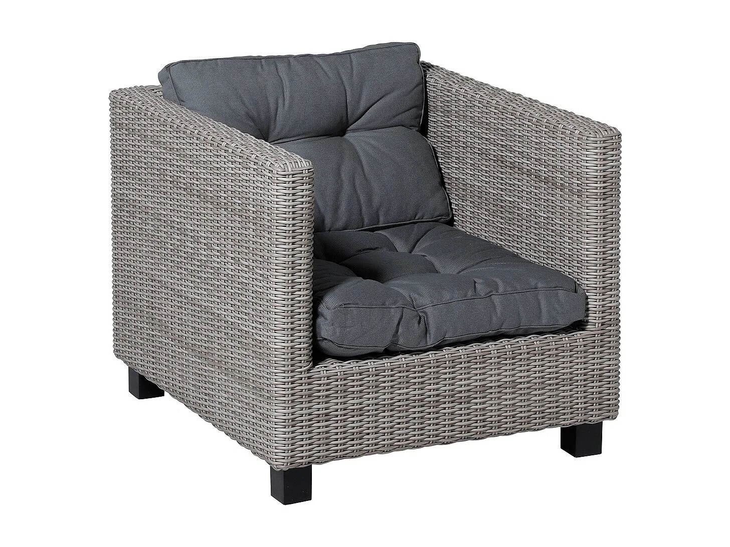 Coussin de dossier Florance côtelé gris - Environ 43 x 73 cm - Lot de 2