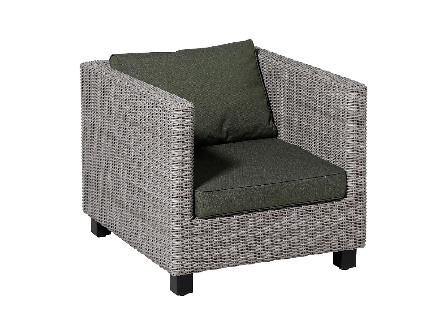 Coussin d'assise Lounge Profi-Line Manchester vert - Env. 73 x 73 cm - Lot de 2