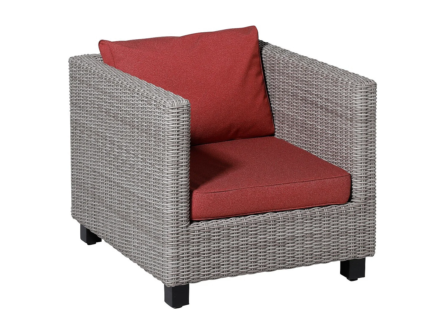 Lounge Profi-Line Manchester rouge - Env. 43 x 73 cm - Lot de 2