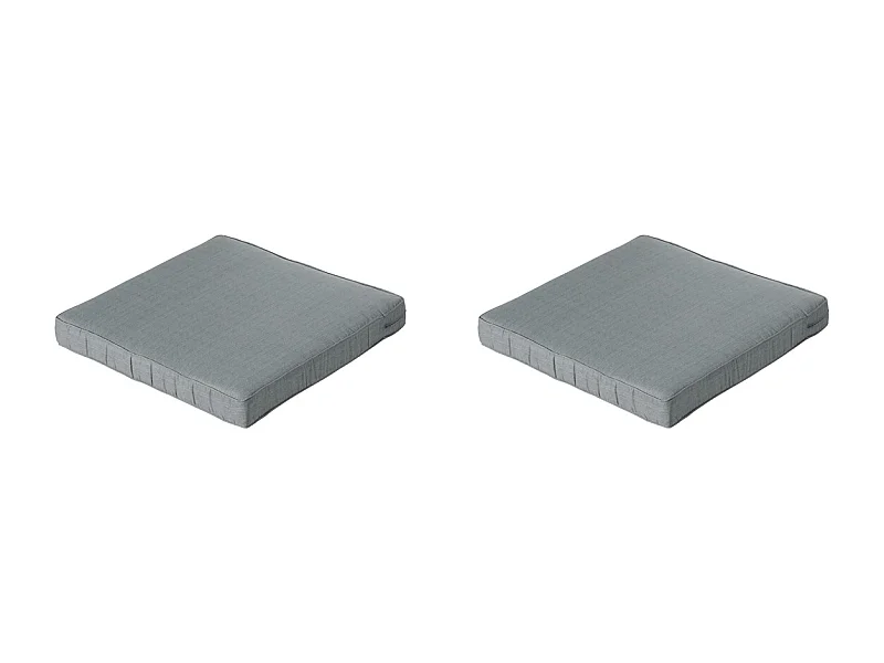 Lounge Sitzkissen Basic grau - ca. 73x73 cm - 2er Set