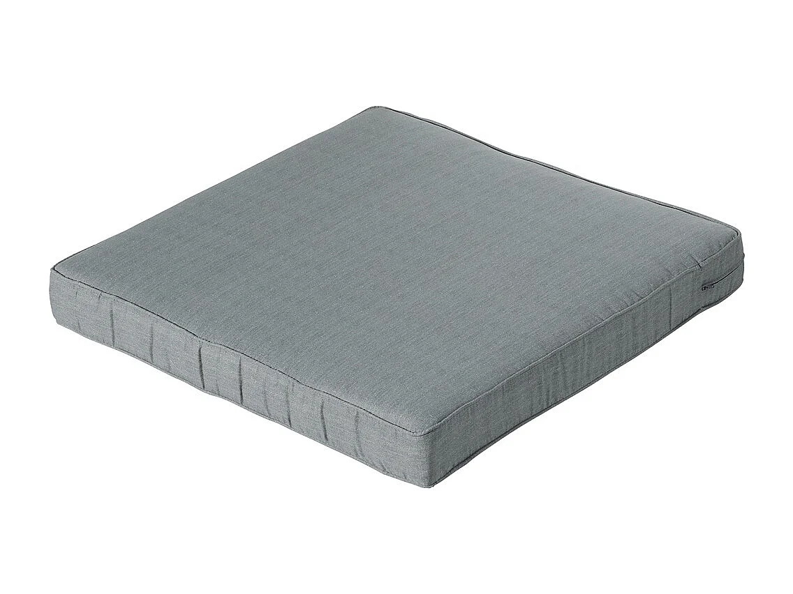 Coussin de siège Lounge Basic gris - Environ 73 x 73 cm - Lot de 2